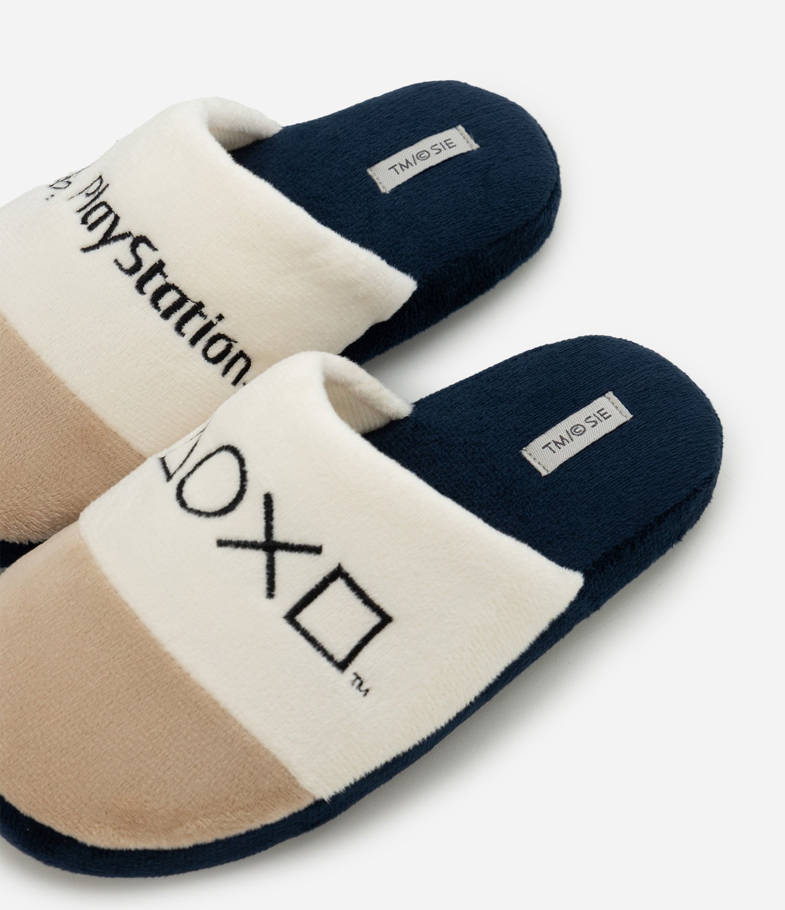 Pantufa Chinelo em Fleece PlayStation - Tam 29 ao 38 Bege 3