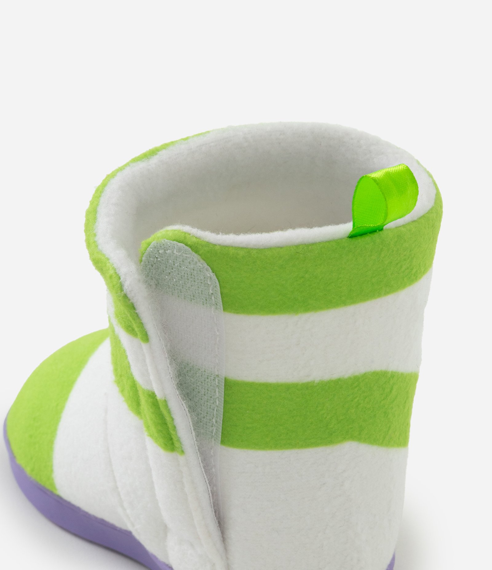 Pantufa Infantil Bota Fleece Buzz Lightyear – Tam 21 a 32 Branco/Verde 4