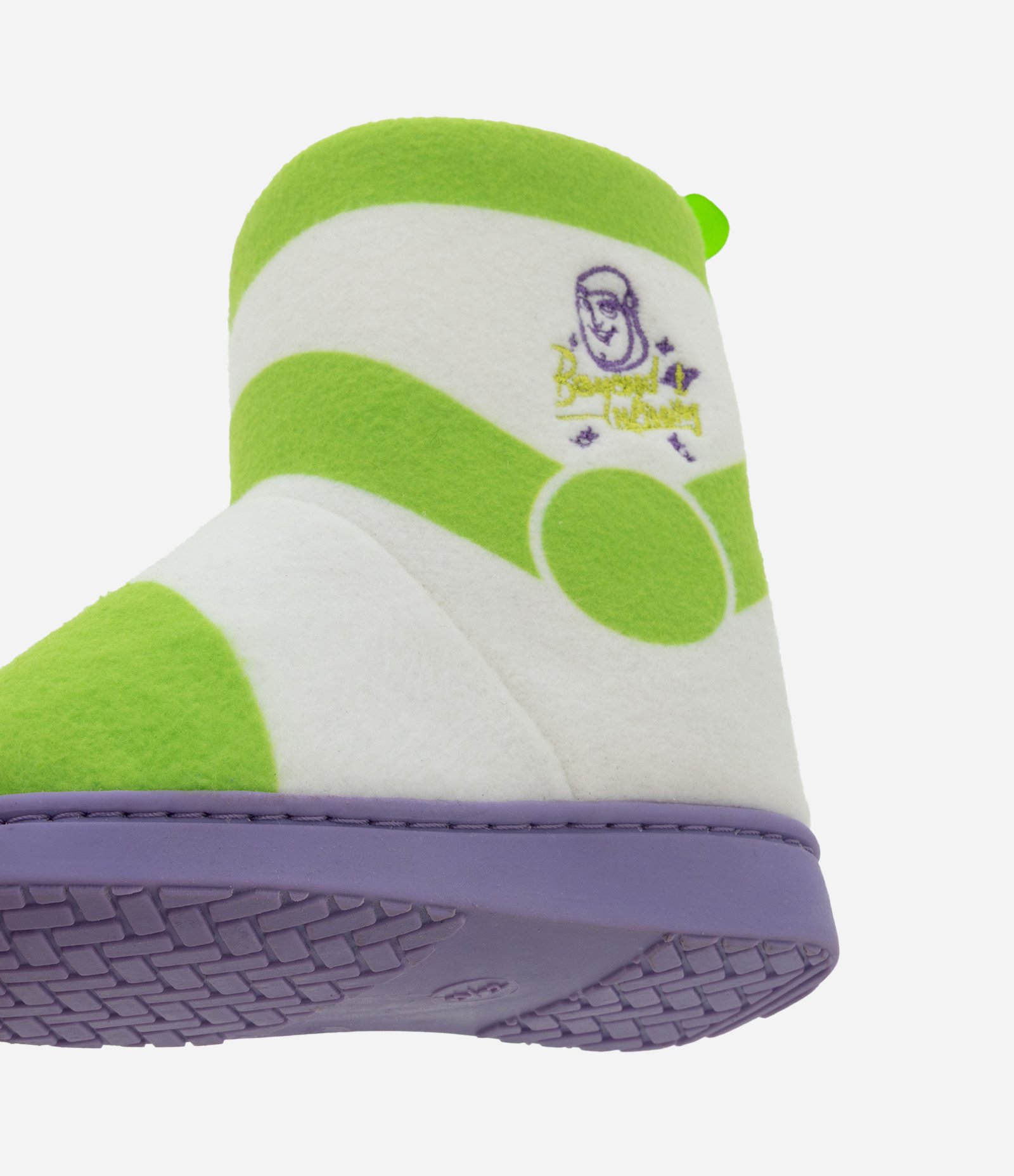Pantufa Infantil Bota Fleece Buzz Lightyear – Tam 21 a 32 Branco/Verde 5
