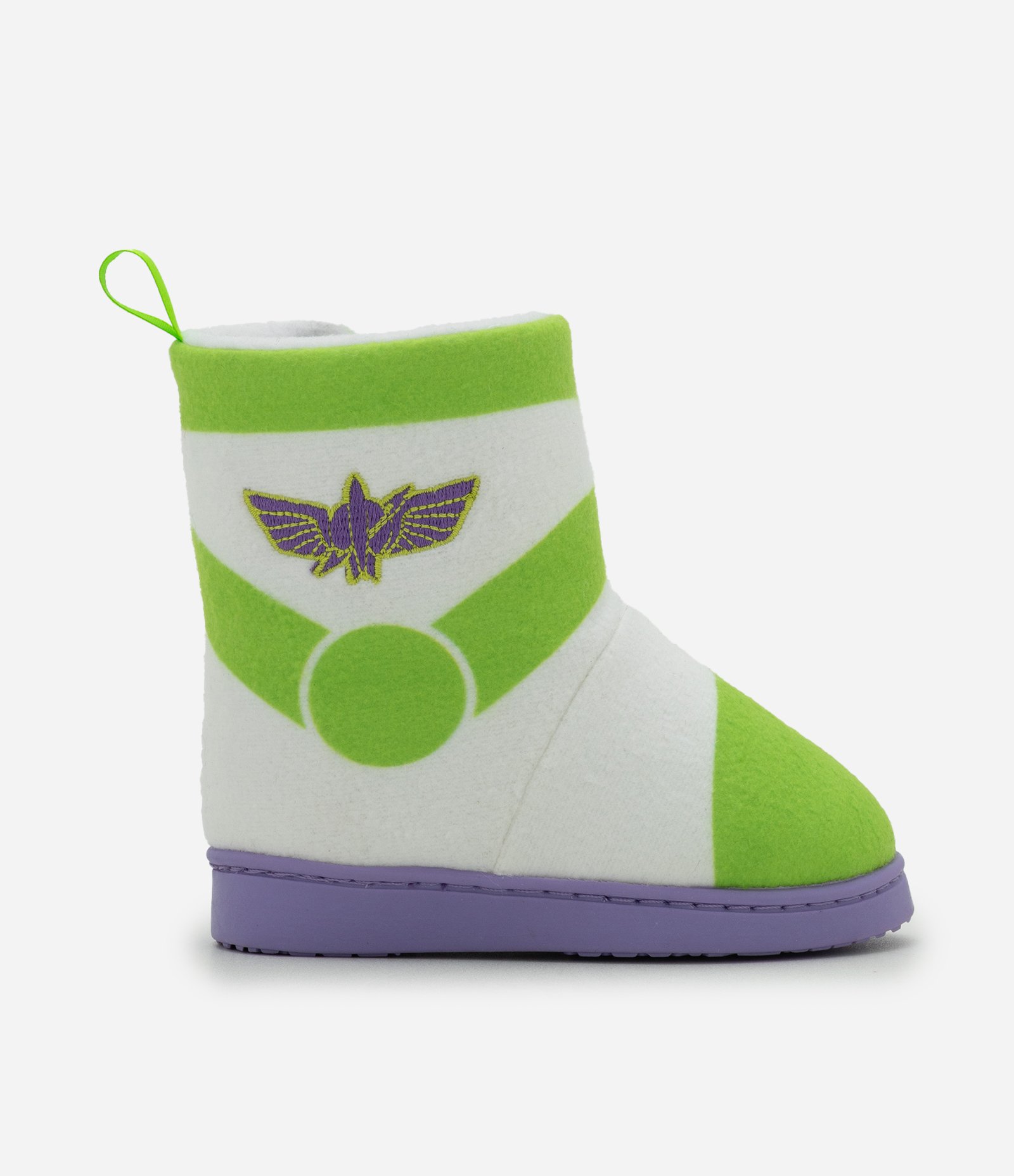 Pantufa Infantil Bota Fleece Buzz Lightyear – Tam 21 a 32 Branco/Verde 6
