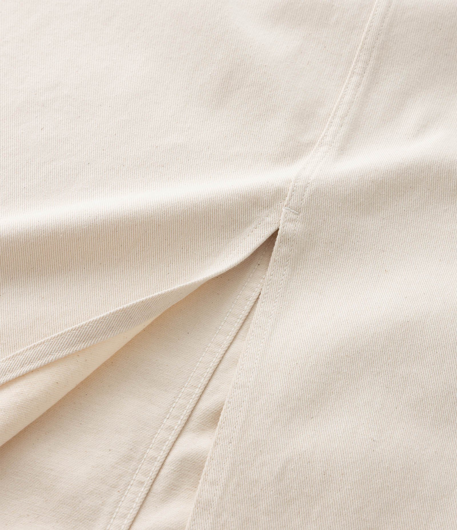 Saia Longa em Sarja com Fenda Curve & Plus Size Off White 8