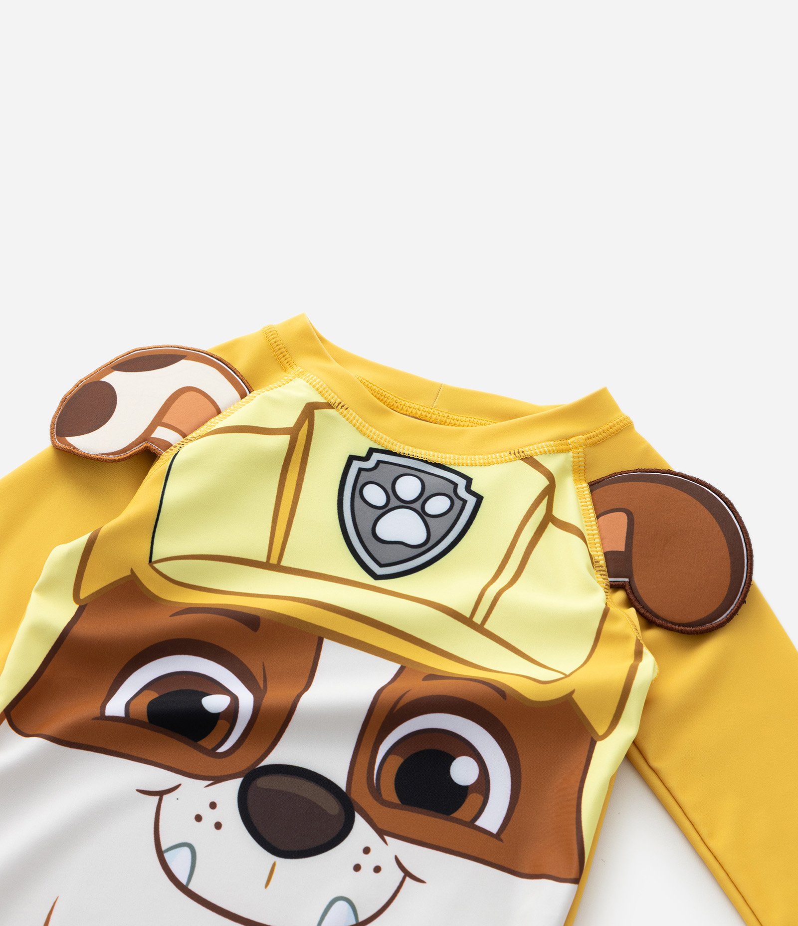 Conjunto Infantil UV com Camiseta e Sunga Rubble Patrulha Canina – Tam 2 a 6 Anos Amarelo 8