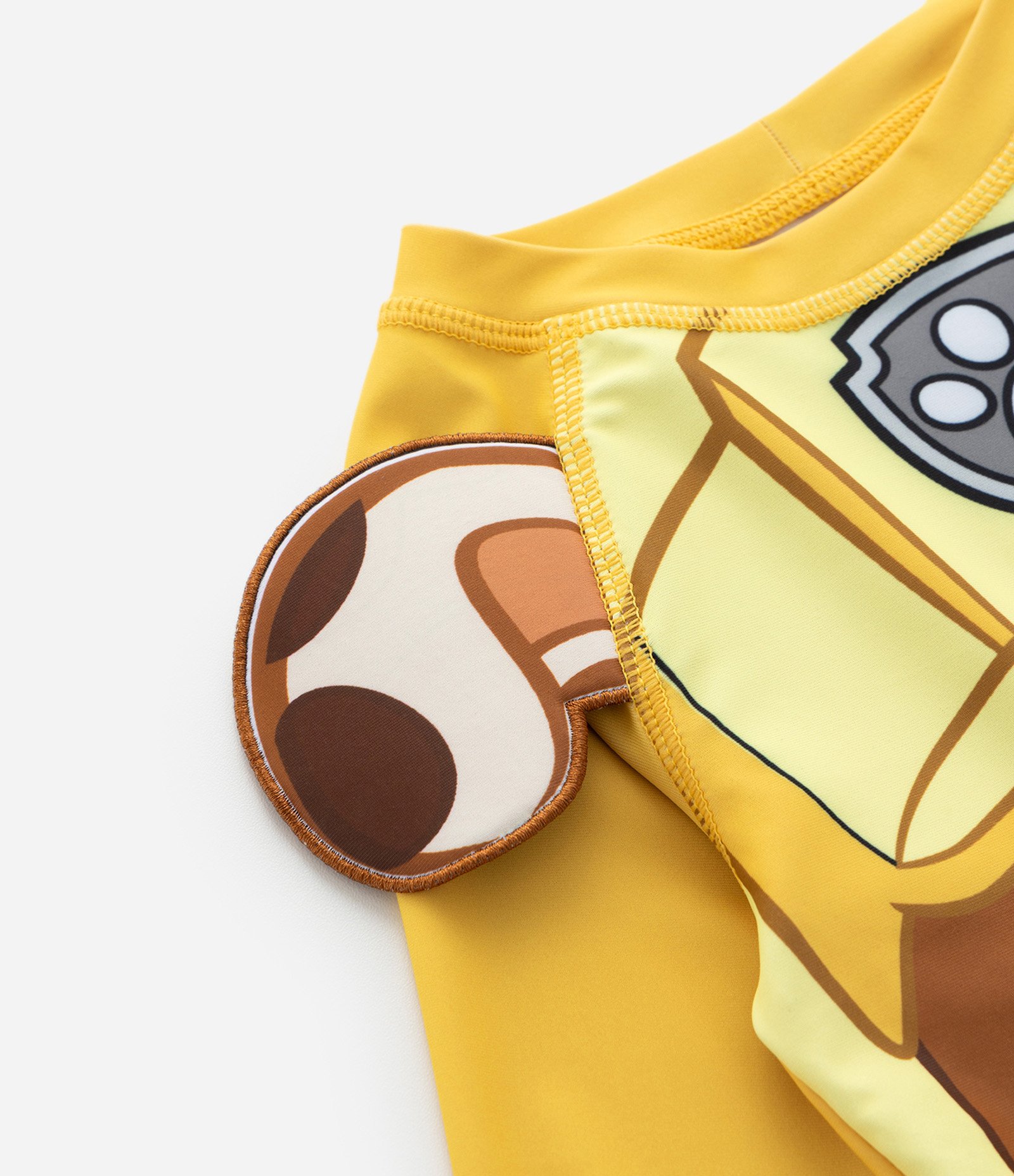 Conjunto Infantil UV com Camiseta e Sunga Rubble Patrulha Canina – Tam 2 a 6 Anos Amarelo 9