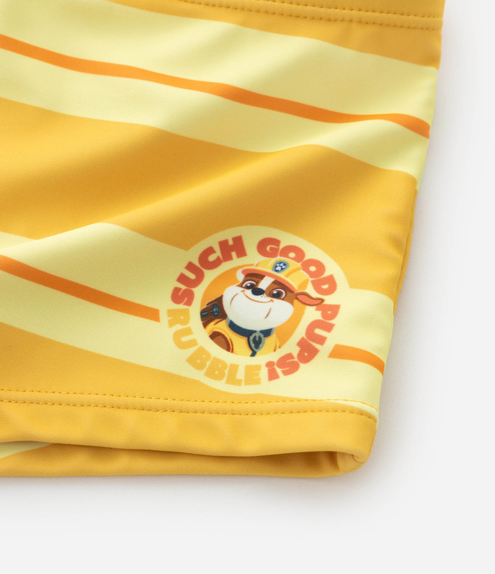 Conjunto Infantil UV com Camiseta e Sunga Rubble Patrulha Canina – Tam 2 a 6 Anos Amarelo 6