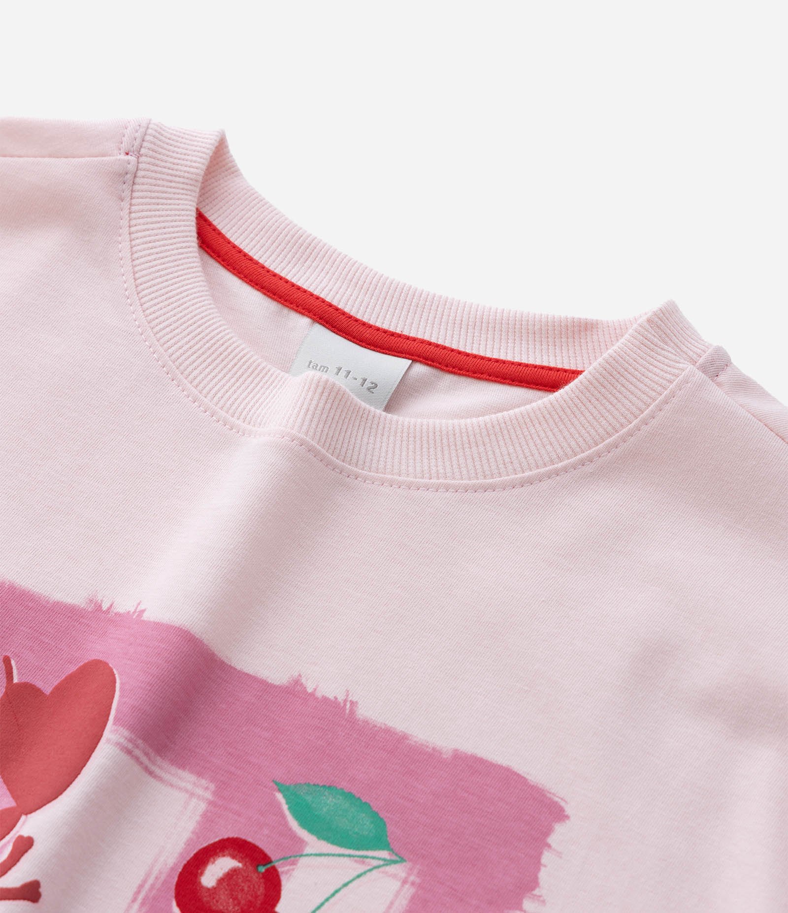 Camiseta Infantil Over com Lettering Yummy Vibes! - Tam 7 a 16 Anos Rosa 4