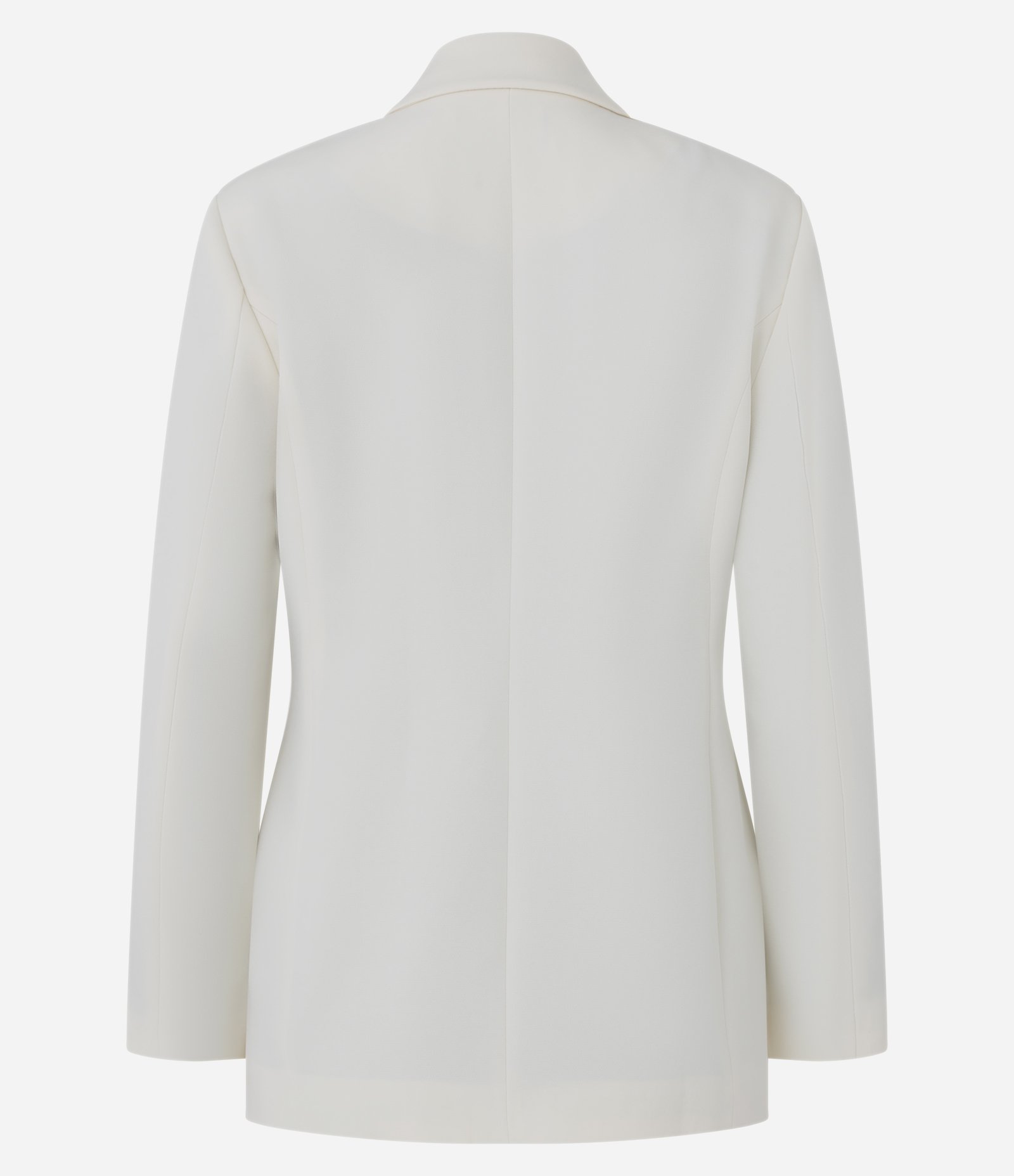 Blazer Oversized Alfaiatado com Abotoamento Transpassado Off White 10