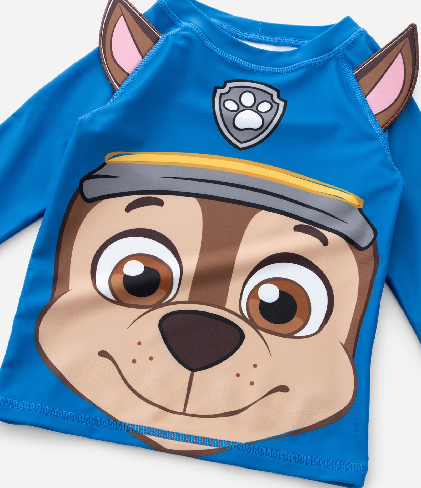 Conjunto Infantil UV Chase Patrulha Canina com Camiseta e Sunga – Tam 2 a 6 Azul 8