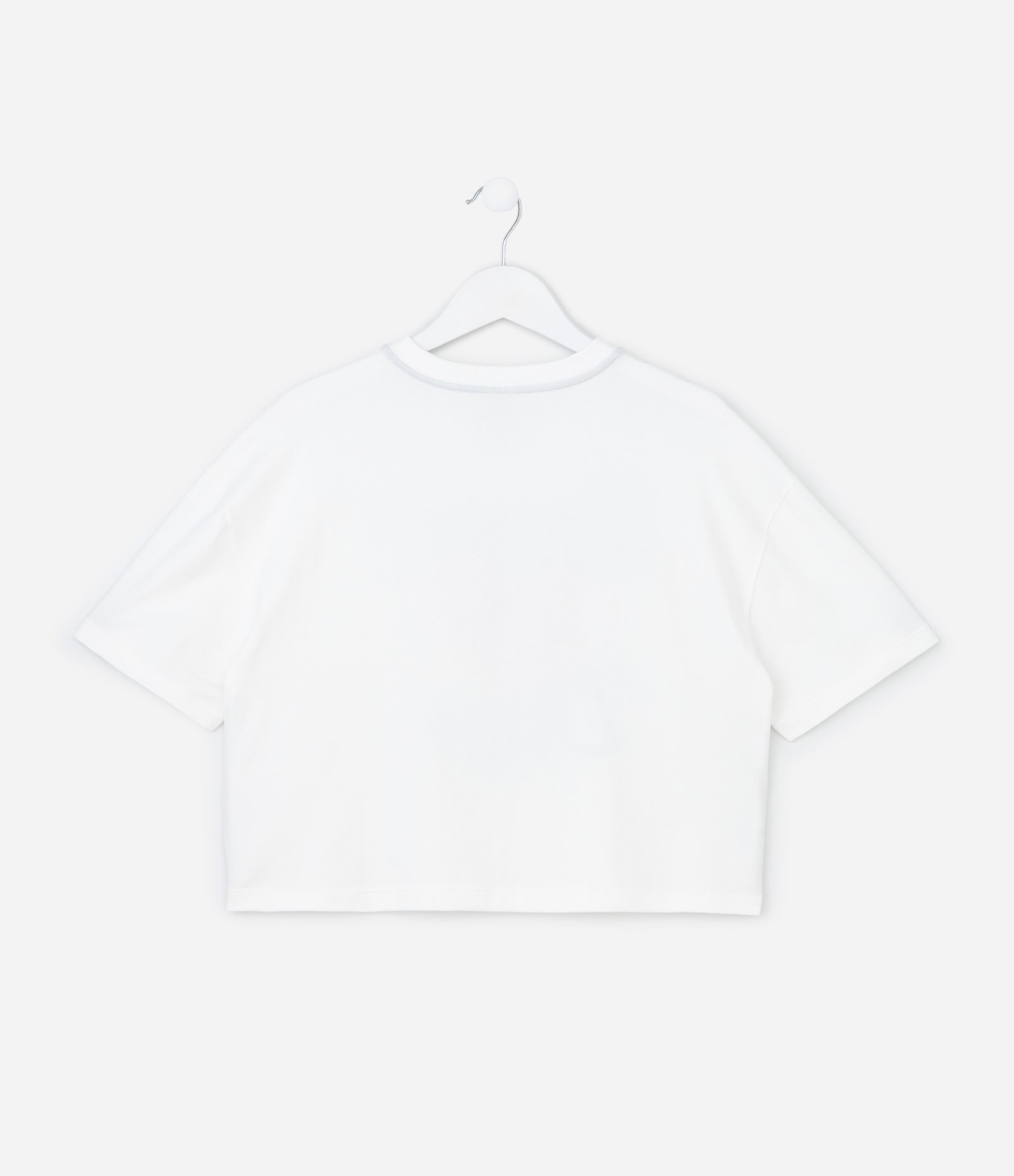 Camiseta Infantil Boxy com Estampa de Picolé  - Tam 7 a 16 Anos Branco 2