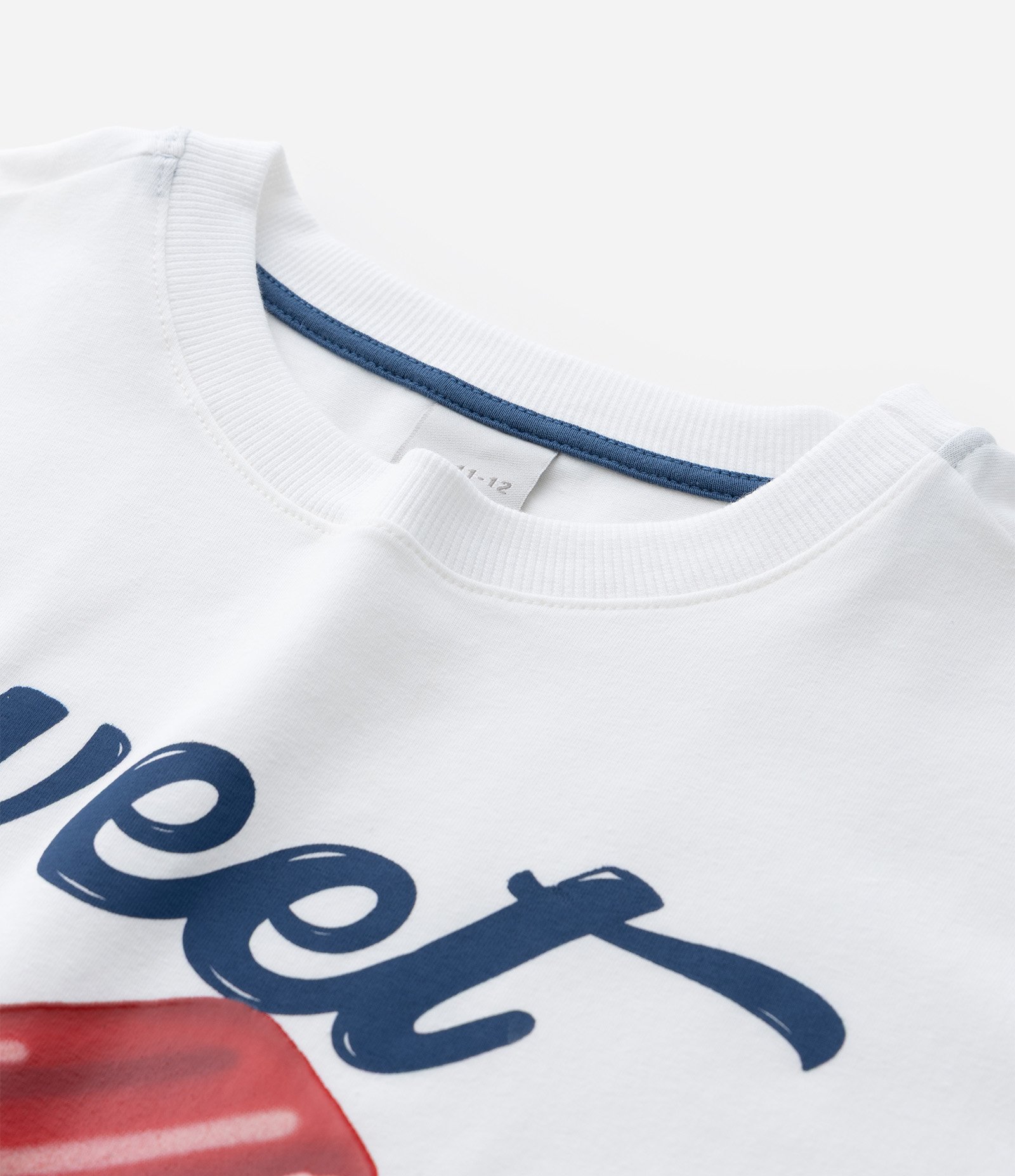 Camiseta Infantil Boxy com Estampa de Picolé  - Tam 7 a 16 Anos Branco 4