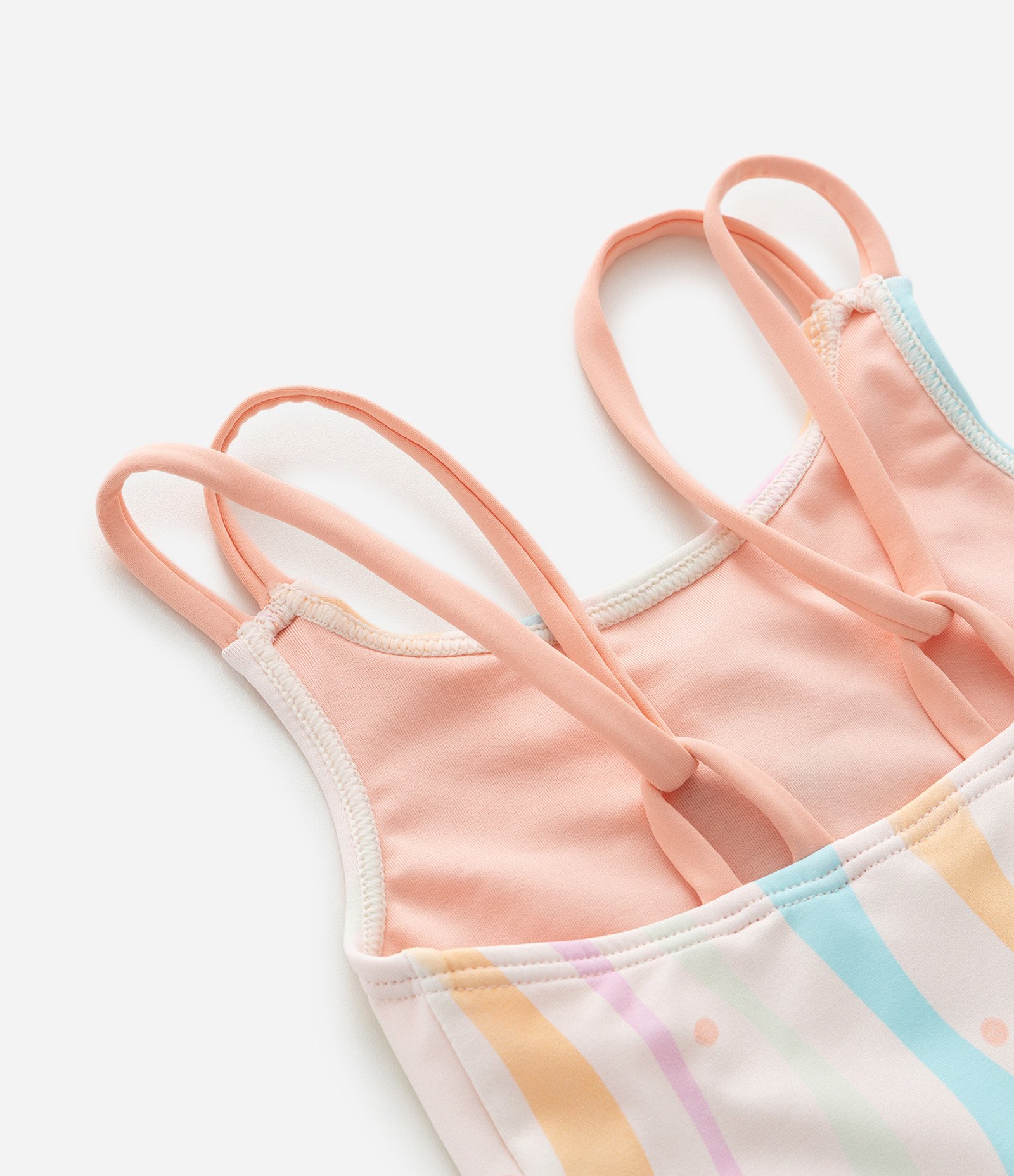 Maiô Infantil com Estampa Ondas e Flor – Tam 1 a 6 Bege 4