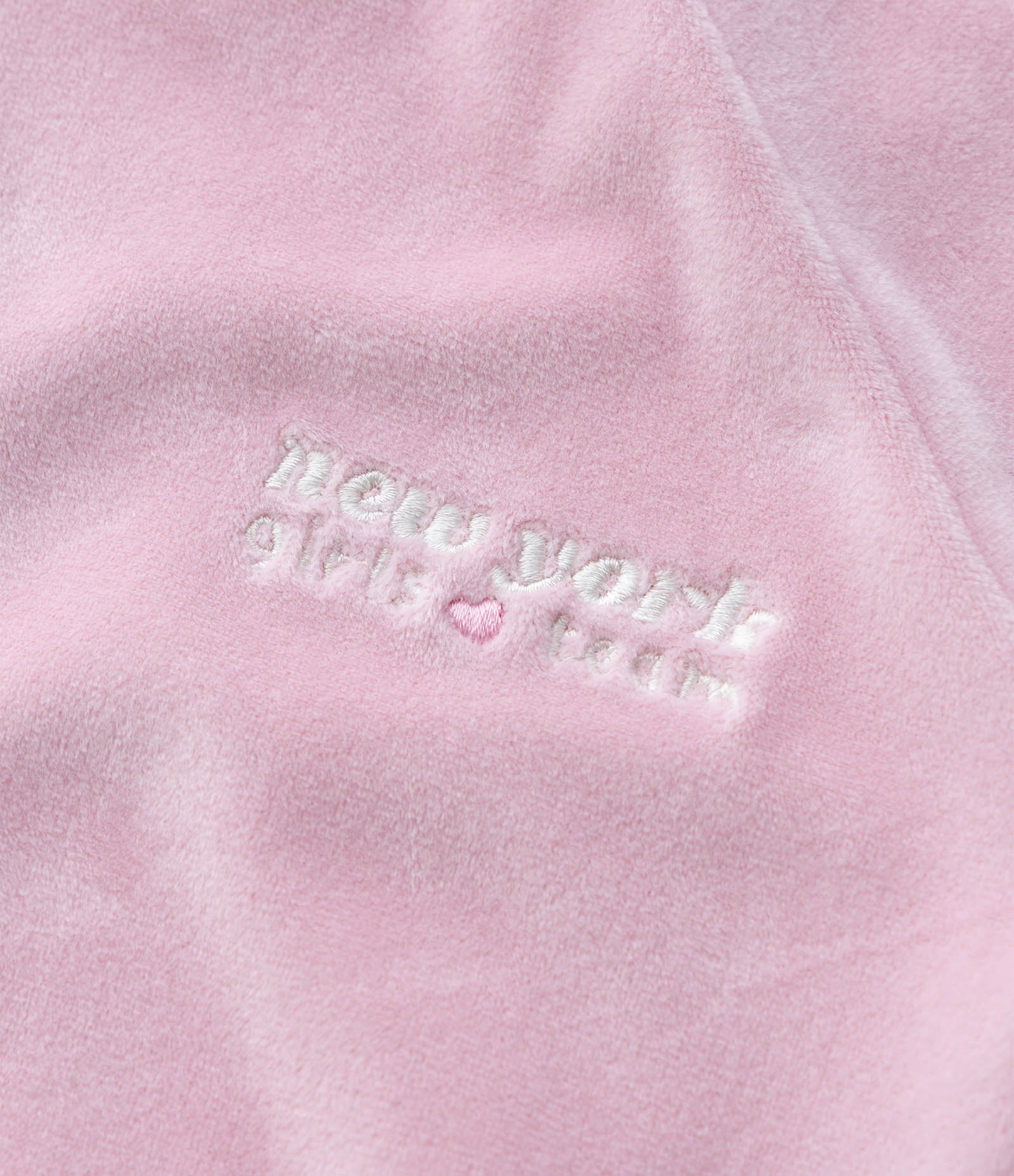 Conjunto Infantil Em Plush Com Jaqueta E Calça Lettering - Tam 1 A 6 Anos Rosa Claro 11