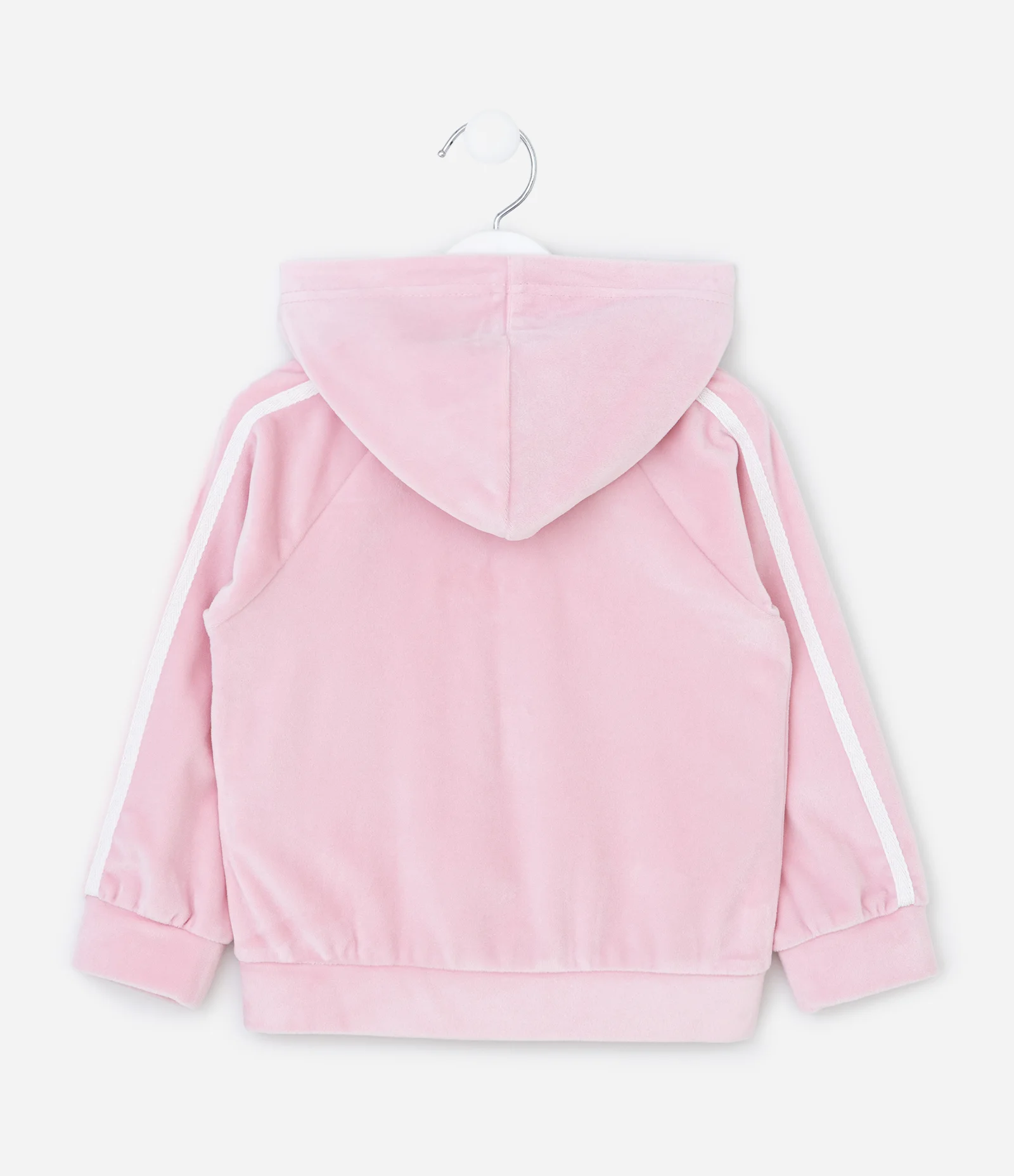 Conjunto Infantil Em Plush Com Jaqueta E Calça Lettering - Tam 1 A 6 Anos Rosa Claro 3