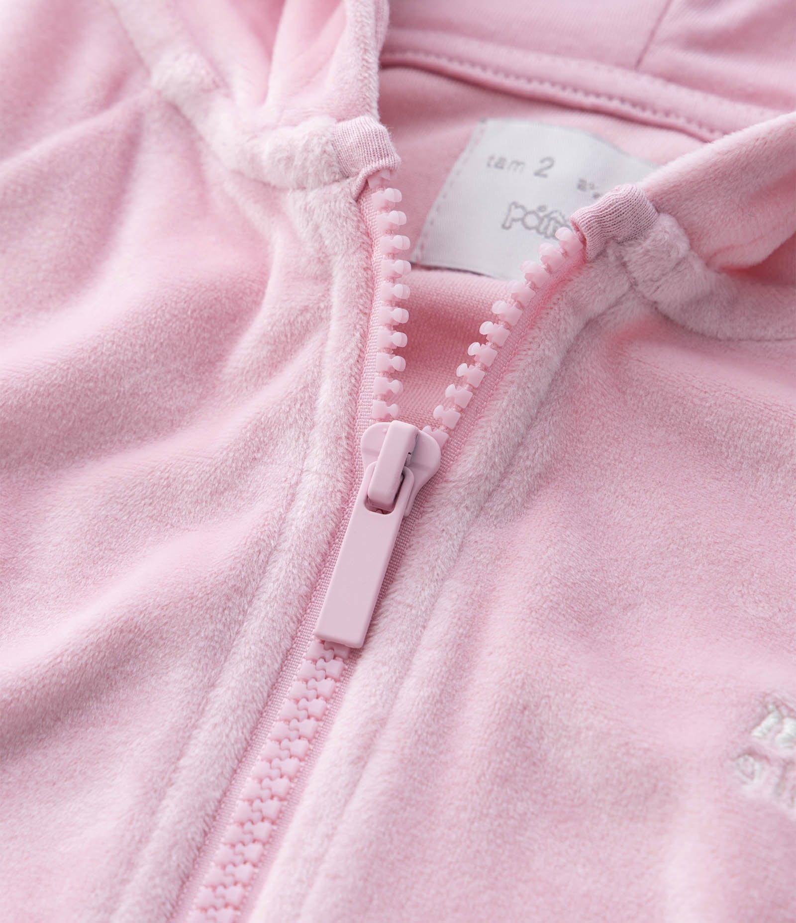 Conjunto Infantil Em Plush Com Jaqueta E Calça Lettering - Tam 1 A 6 Anos Rosa Claro 6