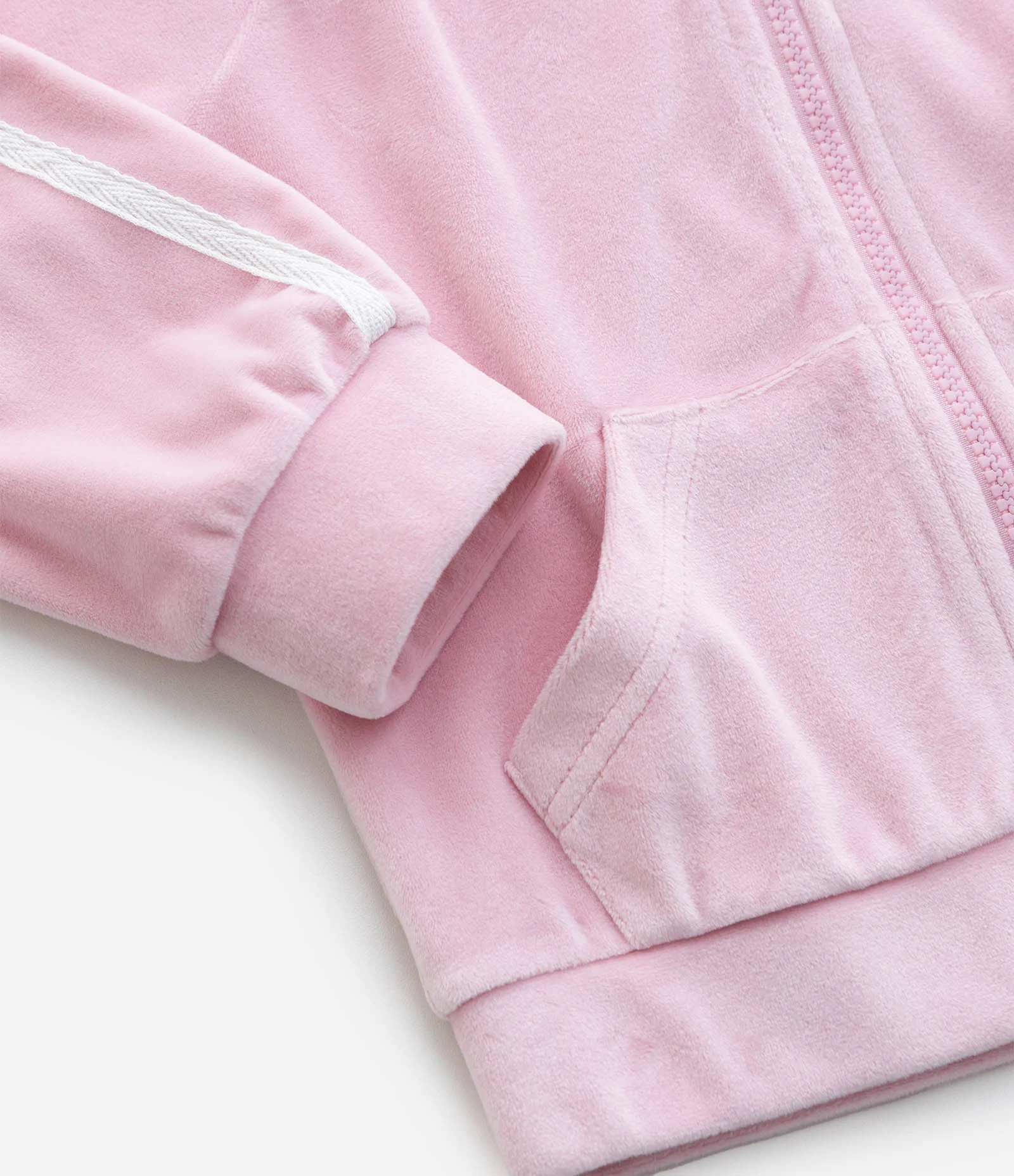 Conjunto Infantil Em Plush Com Jaqueta E Calça Lettering - Tam 1 A 6 Anos Rosa Claro 7