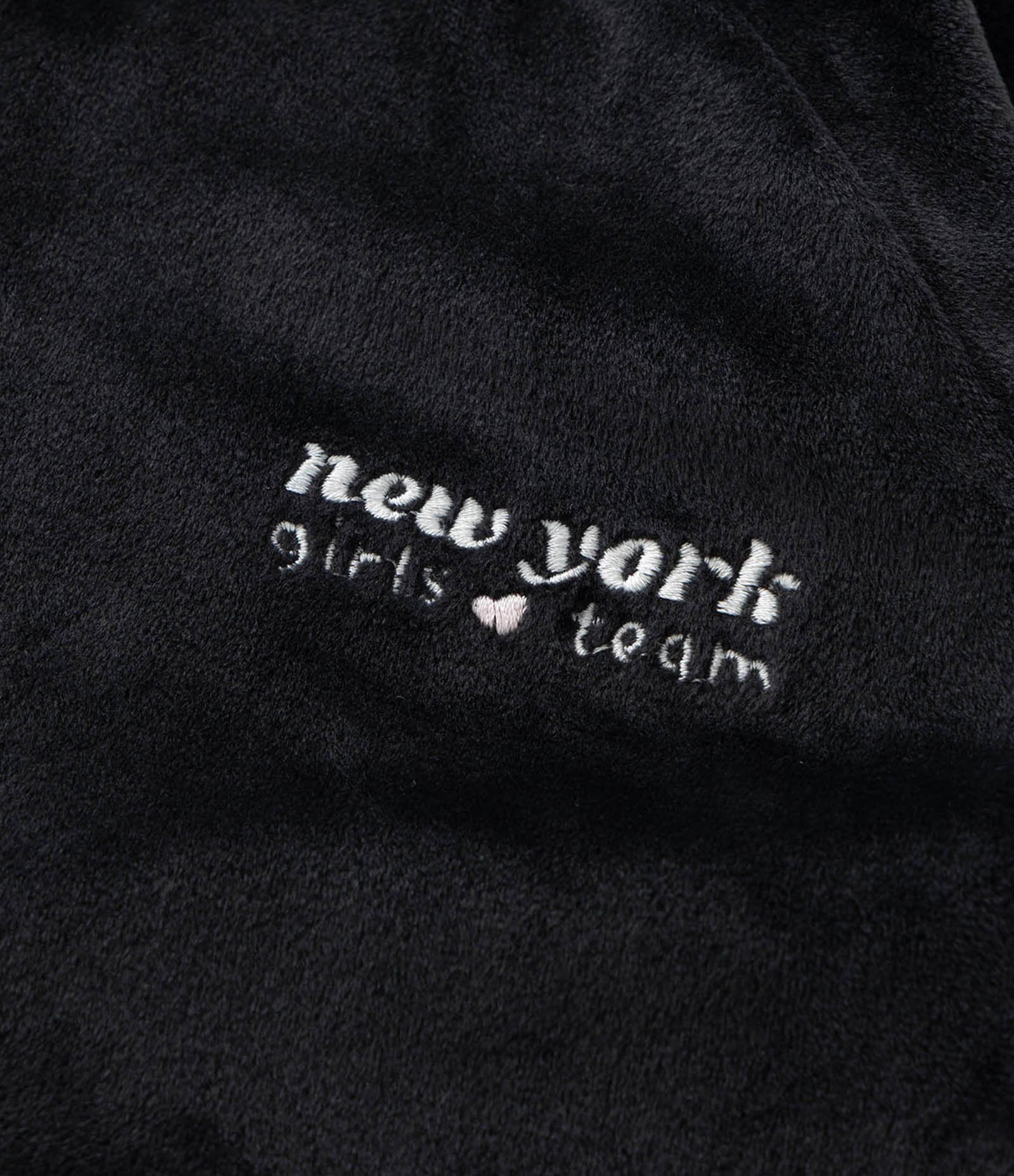 Conjunto Infantil Em Plush Com Jaqueta E Calça Lettering - Tam 1 A 6 Anos Preto 13