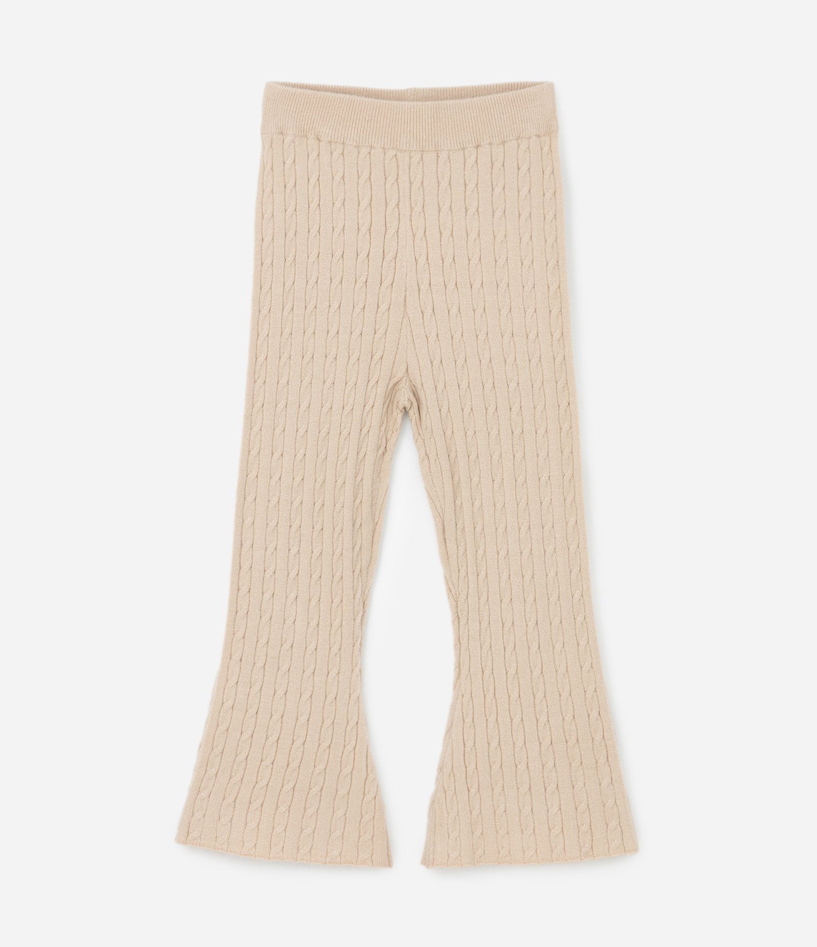 Conjunto Infantil em Efeito Tricô com Coração Bordado – Tam 1 a 5/6 Anos Bege Claro 4