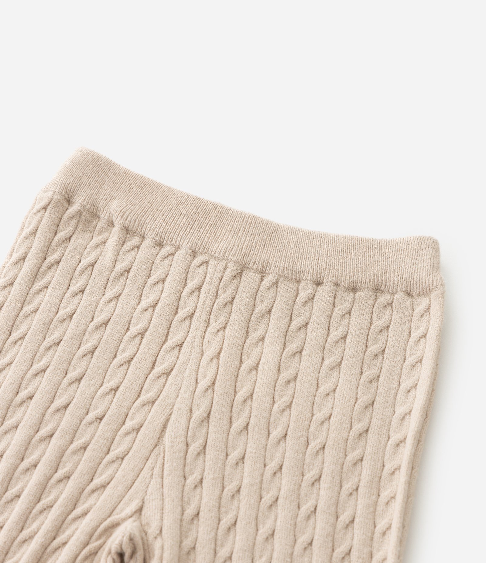 Conjunto Infantil em Efeito Tricô com Coração Bordado – Tam 1 a 5/6 Anos Bege Claro 6