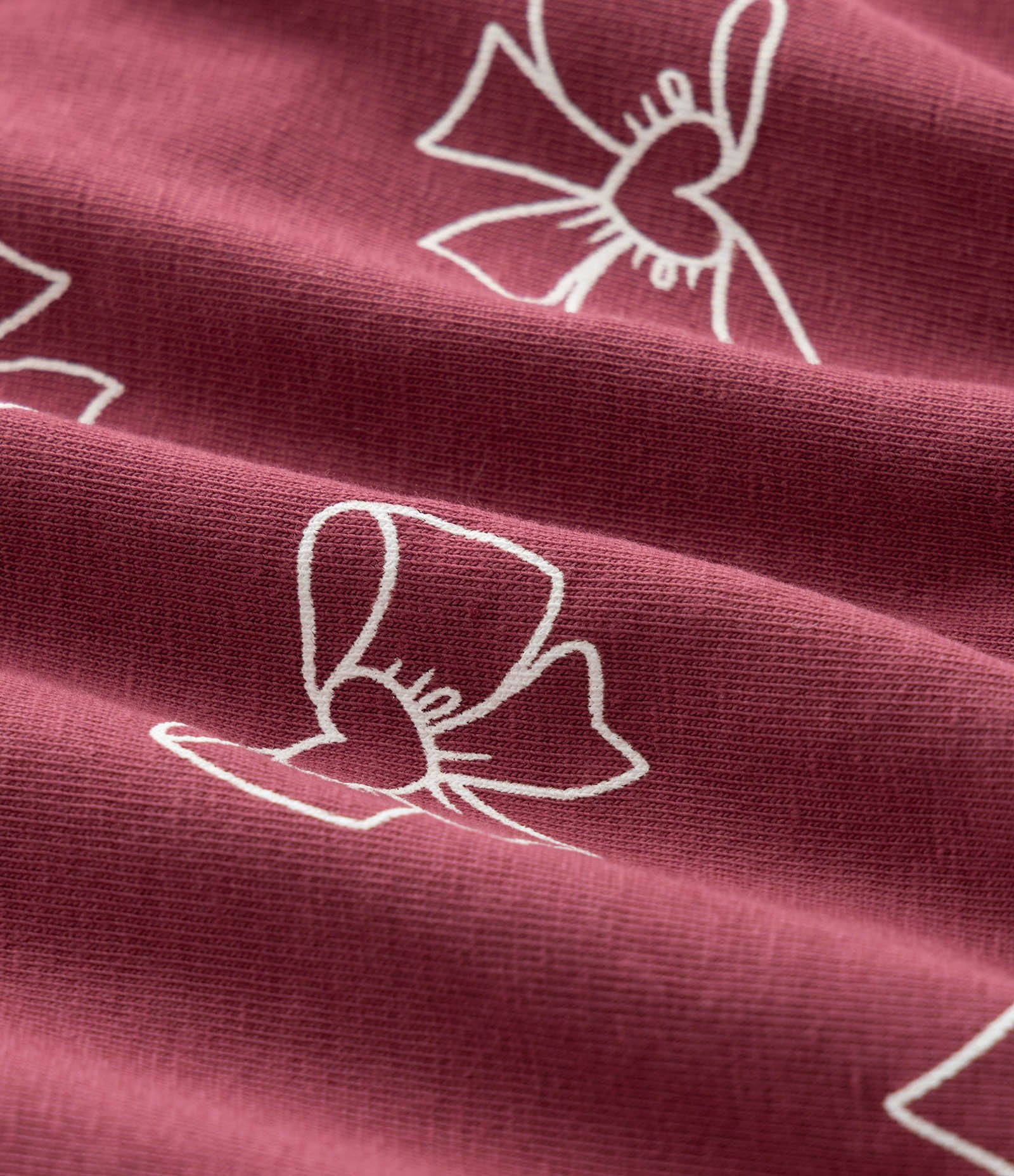 Conjunto Infantil Bata com Bolsinhos e Estampa De Laços – Tam RN A 18 Meses Vinho 8