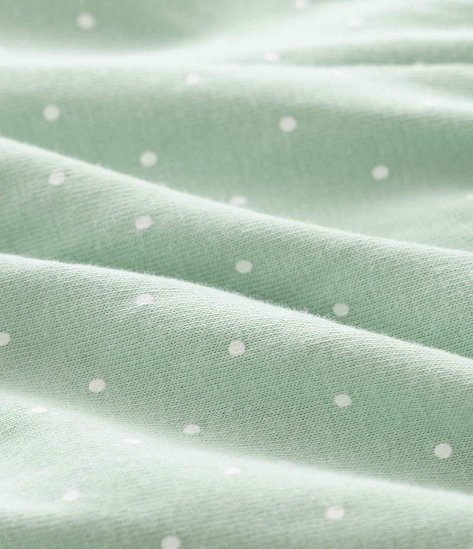 Conjunto Infantil com Bata e Bermuda Estampada e Bordado de Cerejinhas - Tam RN a 18 Meses Verde Pastel 7