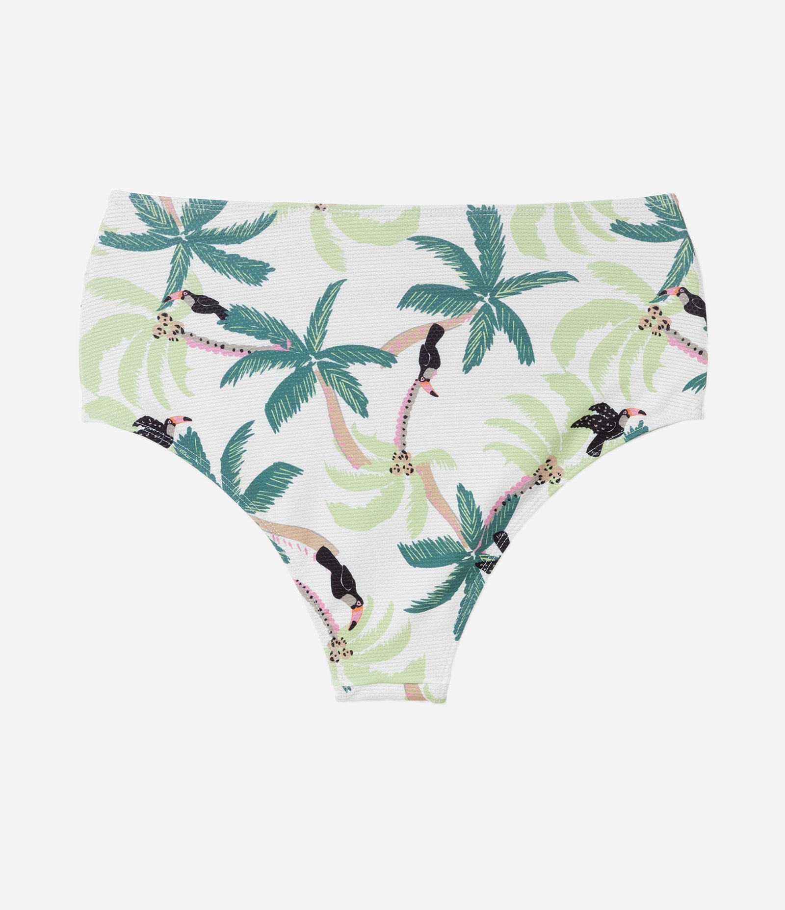 Biquíni Calcinha Hot Pant com Estampa Tropical Curve & Plus Size Off White 2