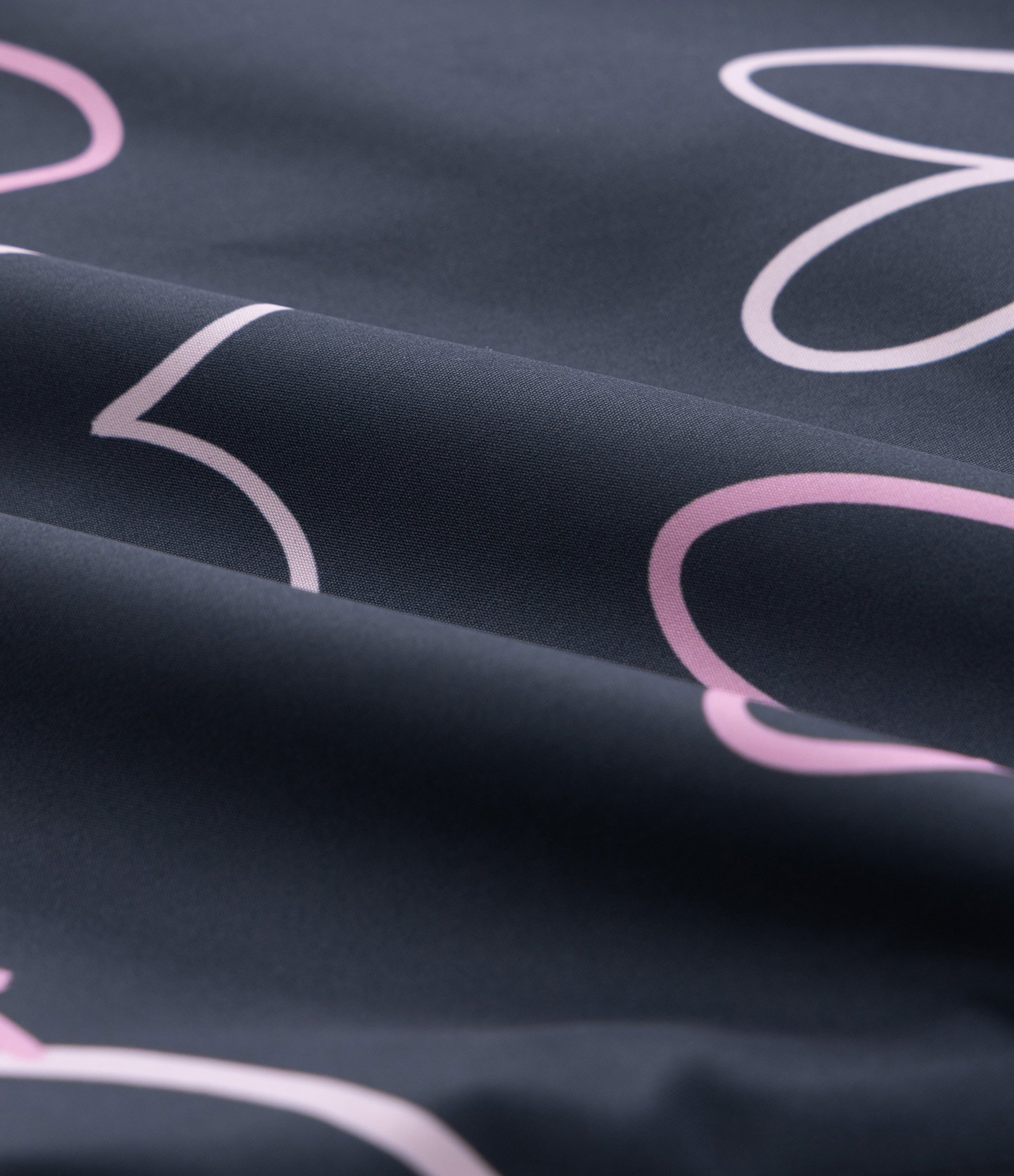 Jaqueta Infantil Corta-Vento com Estampa de Corações – Tam 1 a 5/6 Anos Cinza Escuro 3