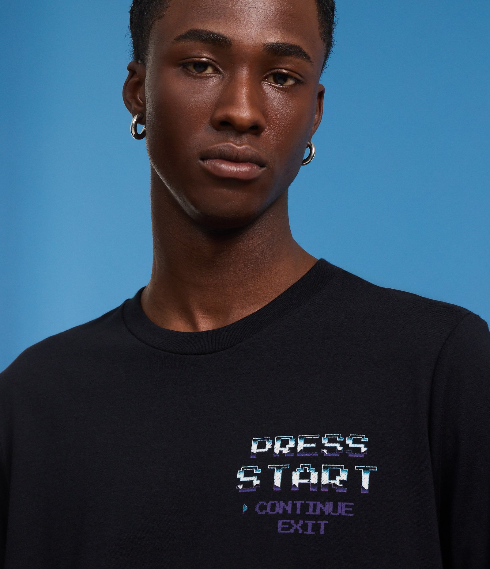 Camiseta Regular em Algodão com Estampa de Capivara e Lettering Arcade Games Preto 5