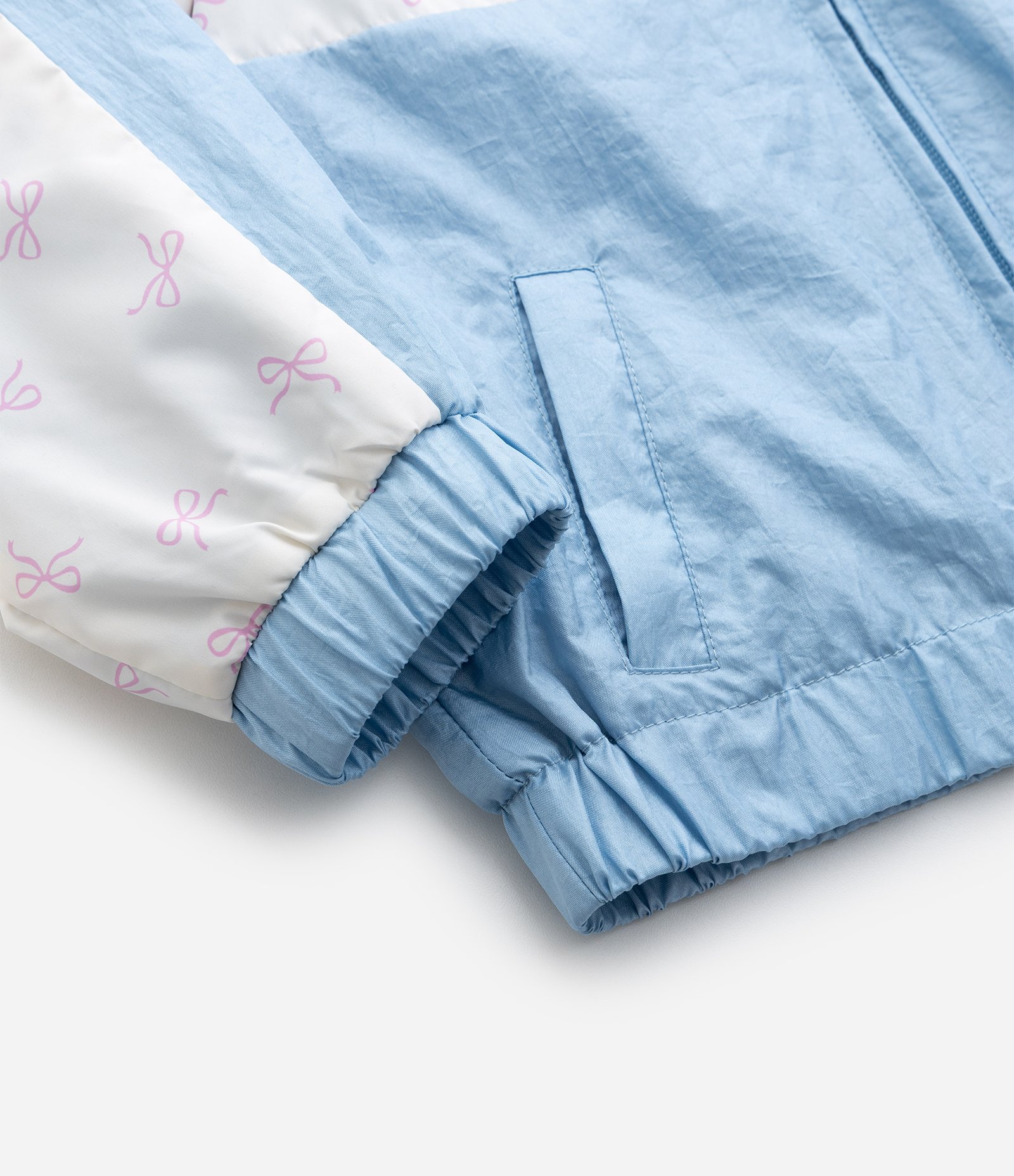 Jaqueta Quebra Vento Infantil com Capuz - Tam 1 A 6 Anos Azul 4