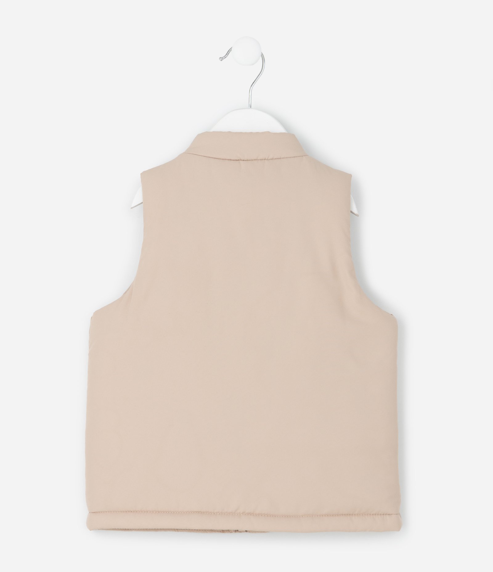 Colete Infantil com Laços Frontais – Tam 1 a 5/6 Anos Bege Claro 2