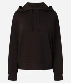 Blusão Oversized em Modal com Capuz