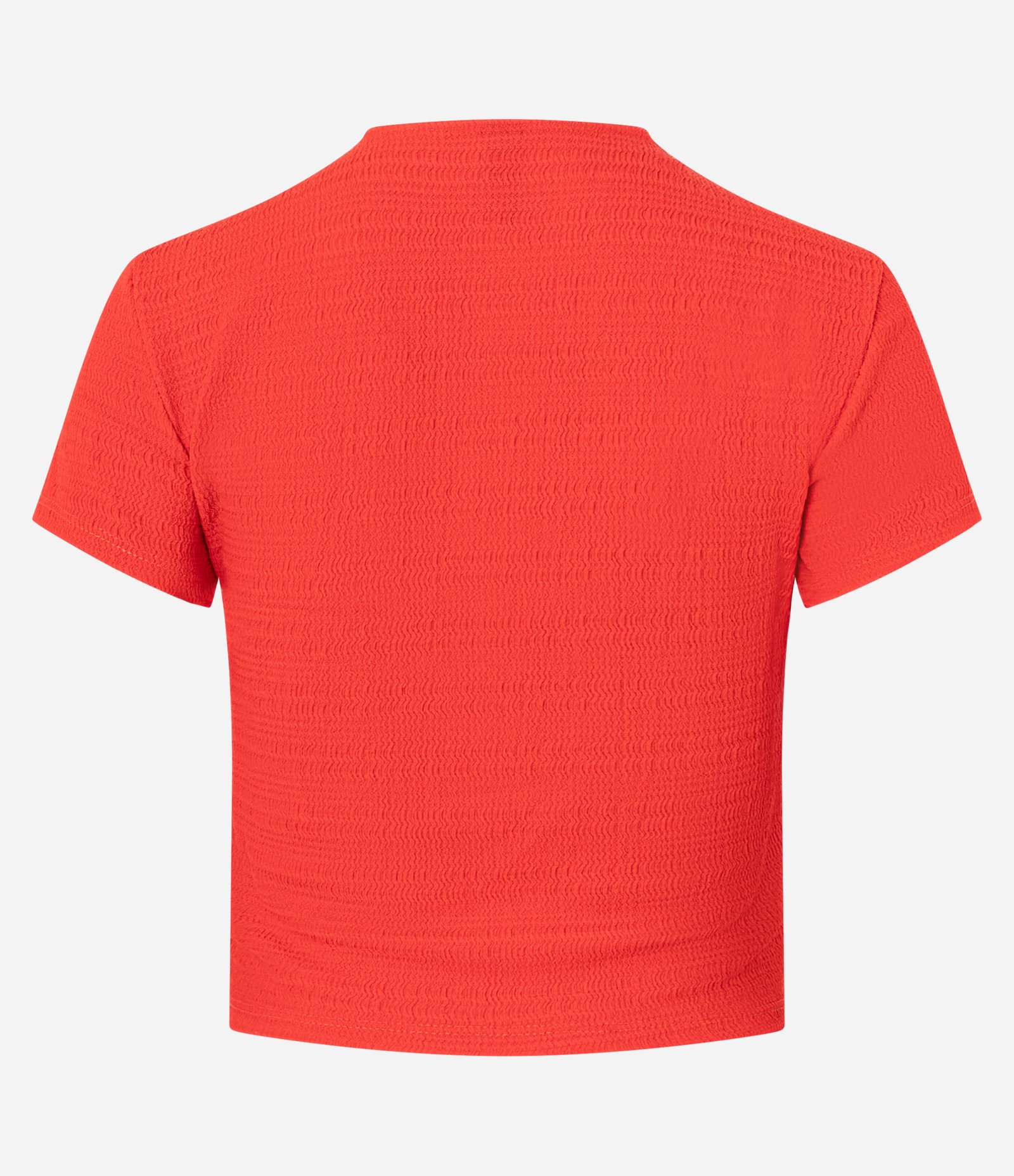 Blusa com Decote Franzido com Aviamento e Textura Vermelho 6