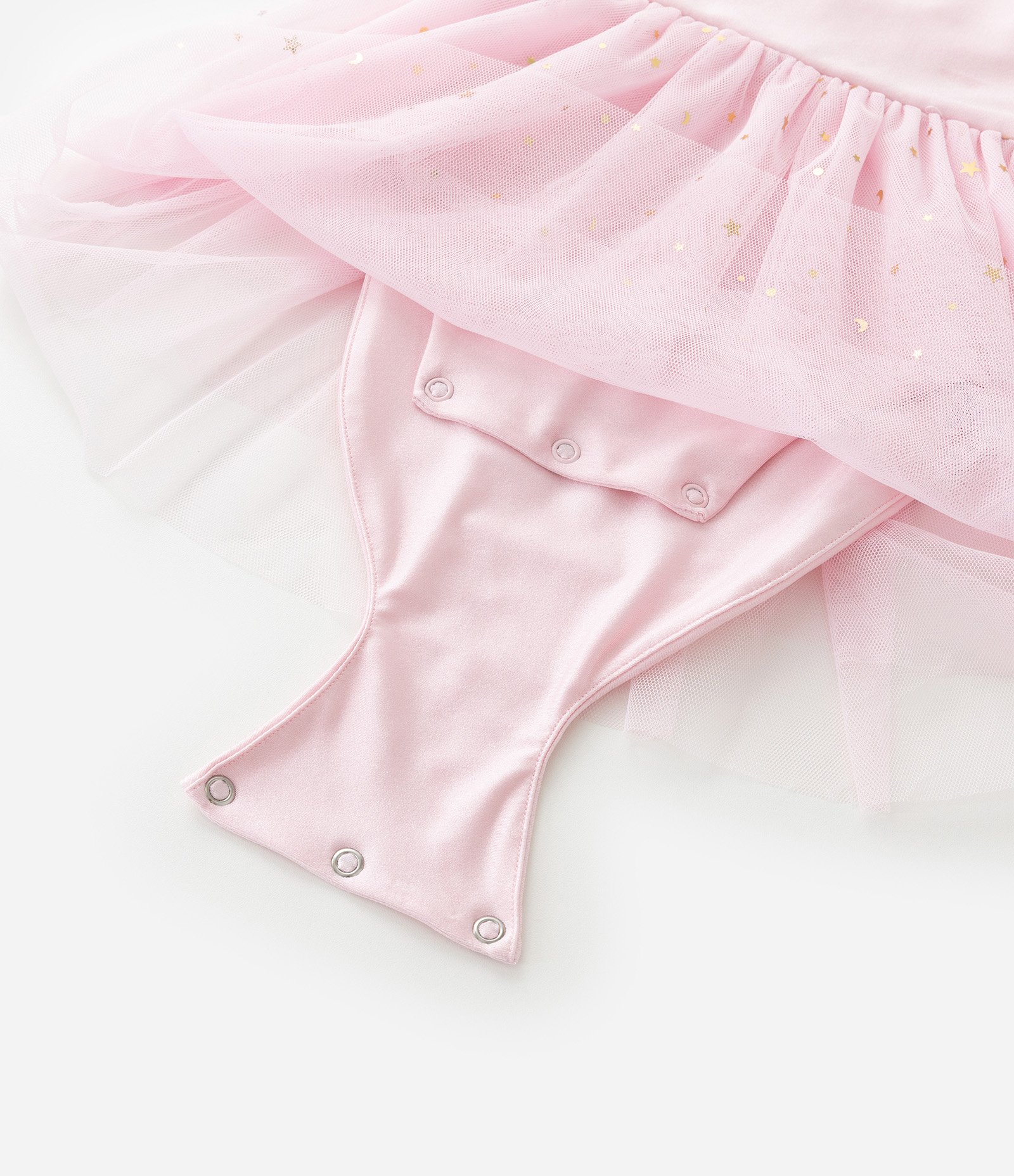 Vestido Infantil Sem Manga com Saia de Tule Bailarina – Tam 1 a 5/6 Anos Rosa 6