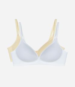 Kit 02 Sutiã com Bojo sem Aro em Microfibra DelRio