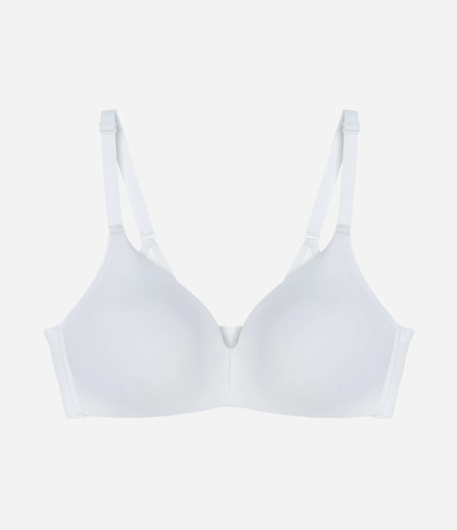 Sutiã Bojo Triangular em Microfibra Corte a Fio DelRio Branco 5