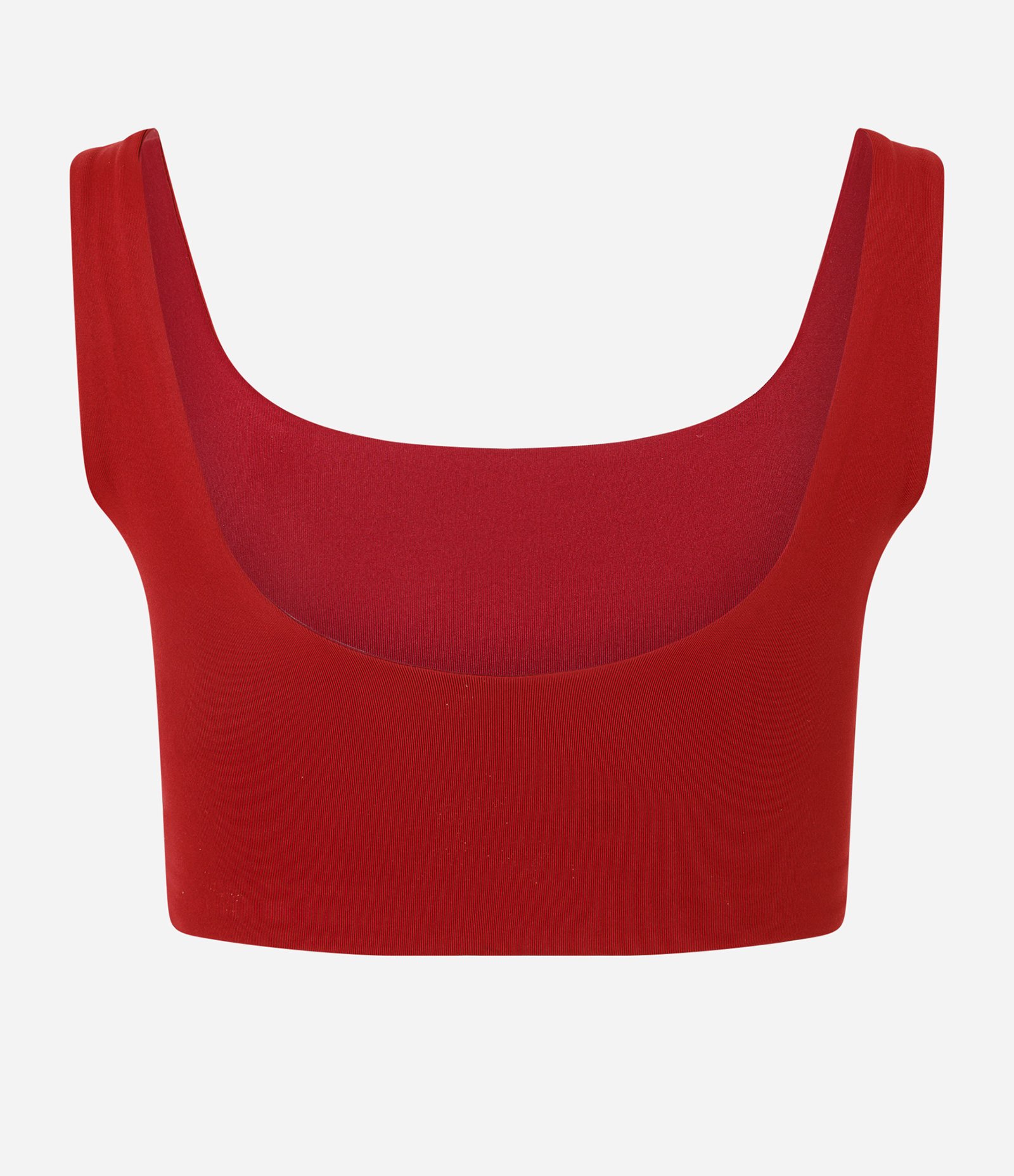 Top Esportivo em Poliamida com Decote Redondo e sem Bojo Vermelho 6