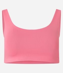 Top Esportivo em Poliamida com Decote Redondo e sem Bojo
