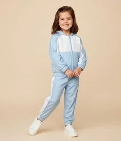 Calça Infantil Wide Leg em Microfibra com Recorte Lateral - Tam 1 A 6 Anos