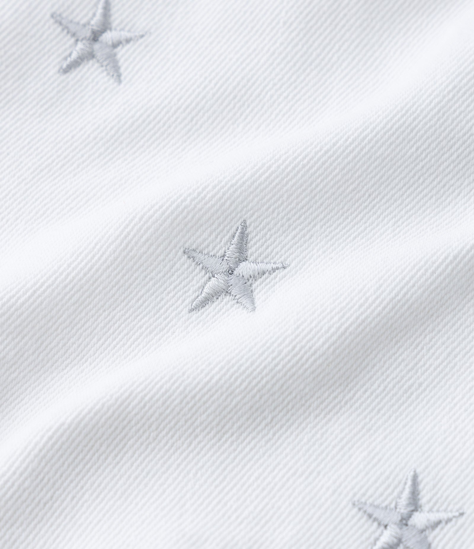Short Infantil Regular em Jeans com Bordado de Estrelas - Tam 5 a 14 Anos Branco 3