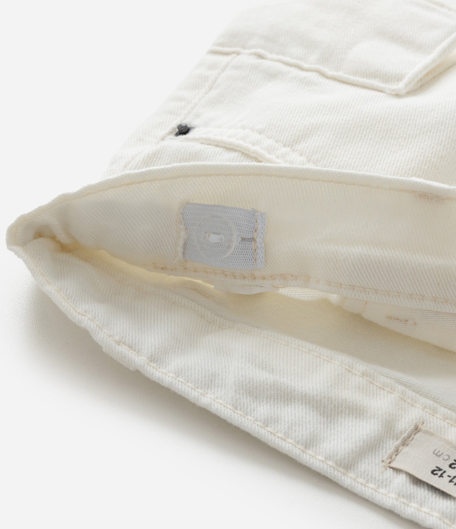 Short Saia Infantil em Sarja com Bolso Cargo - Tam 5 a 14 Anos Off White 3