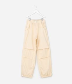 Calça Infantil Parachute em Tricoline com Bolso Cargo - Tam 5 a 14 Anos