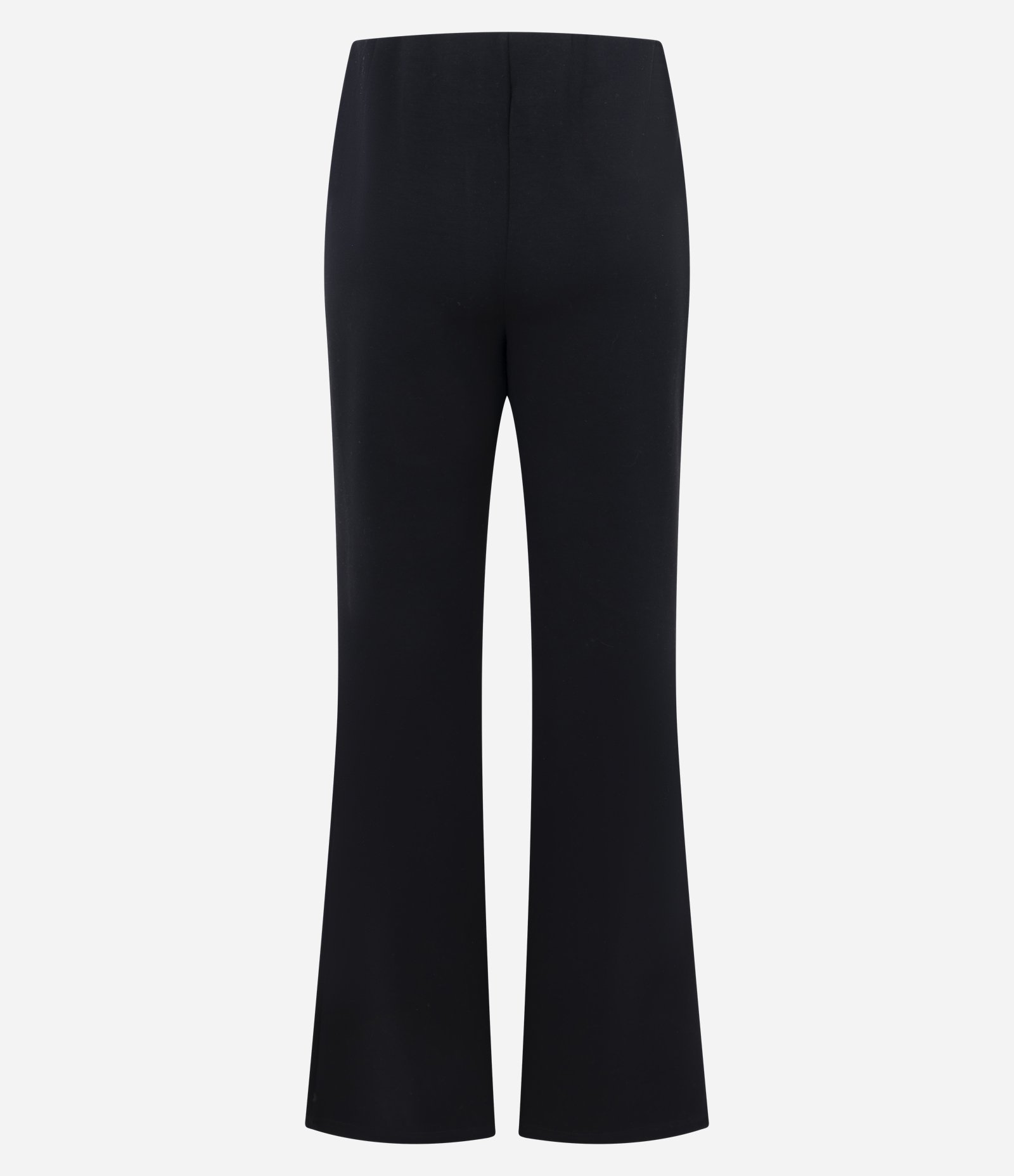 Calça Flare em Ponto Roma com Cós Embutido Preto 5