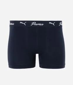 Cueca Boxer em Microfibra com Logo Retrô Puma