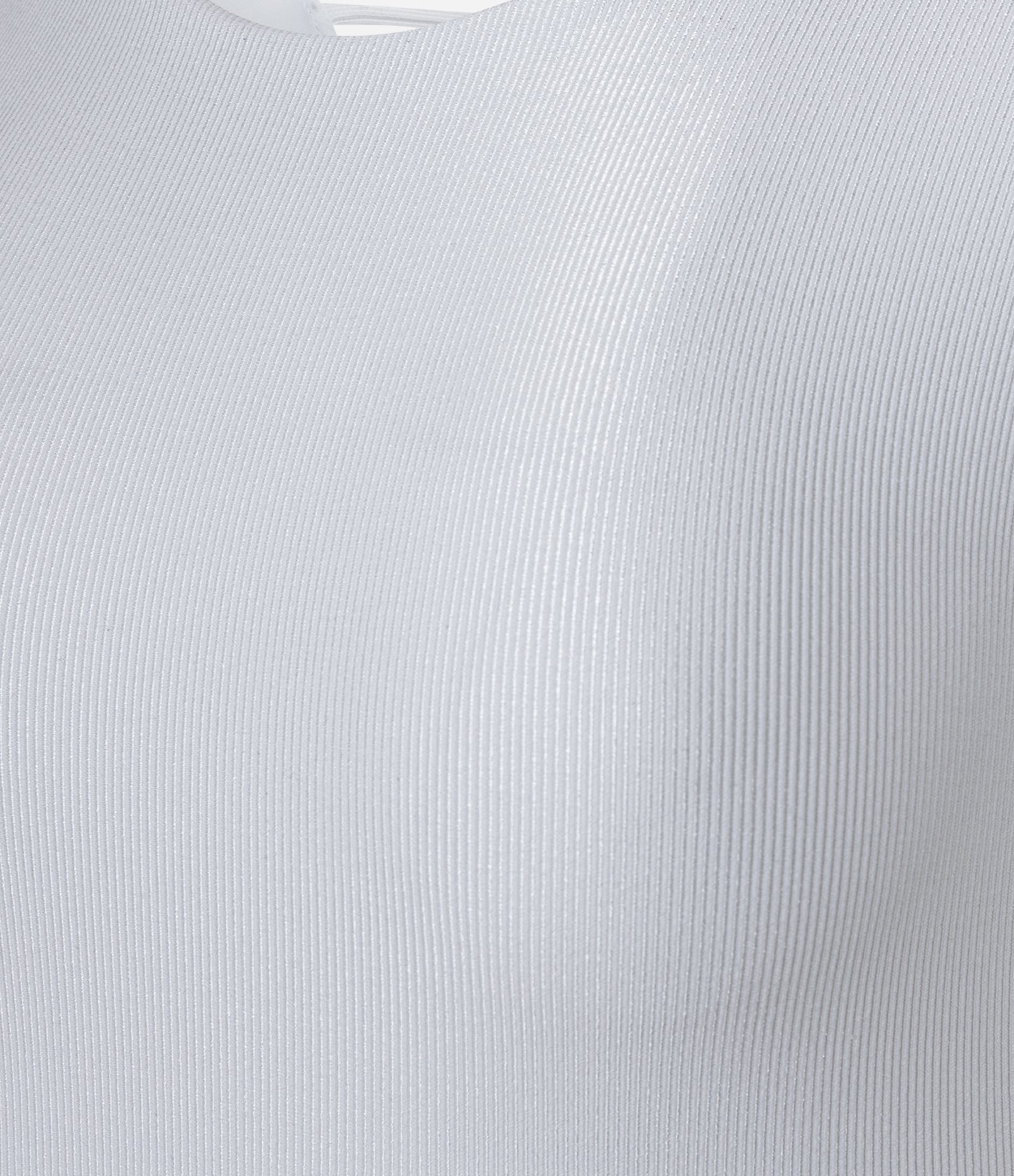 Macaquinho Esportivo em Microfibra Canelada com Abertura nas Costas Branco 6