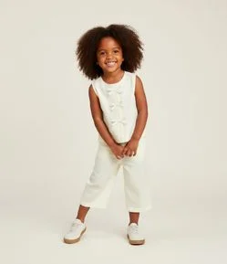 Camisa Infantil Listrada com Laços Frontais – Tam 1 a 5/6 Anos