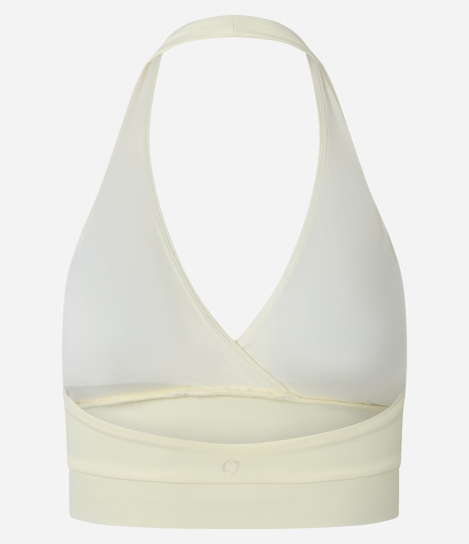 Top Frente Único Esportivo em Microfibra Amarelo Manteiga 5