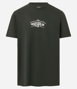 Camiseta Comfort em Algodão Peruano com Estampa Lettering Northpeak