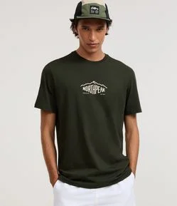 Camiseta Comfort em Algodão Peruano com Estampa Lettering Northpeak
