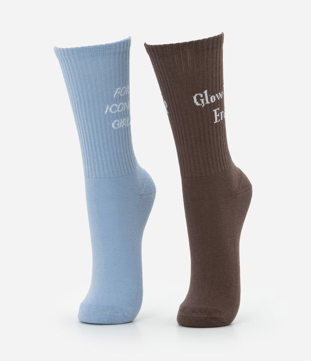 Cor: Azul/Marrom | Tamanho: 34/39