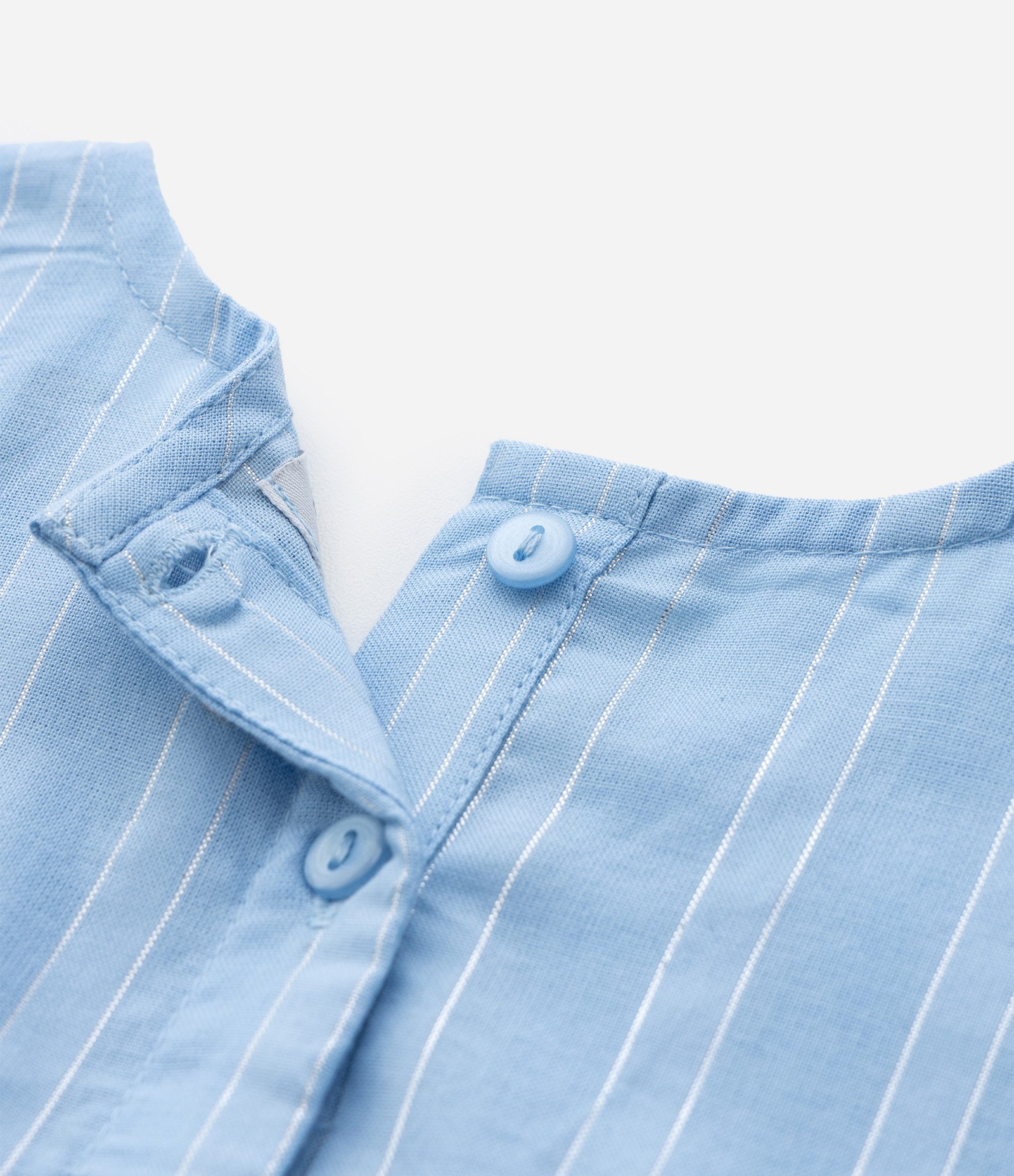 Vestido Infantil Marias com Babados e Mini Pompons - Tam 1 a 6 Anos Azul 5