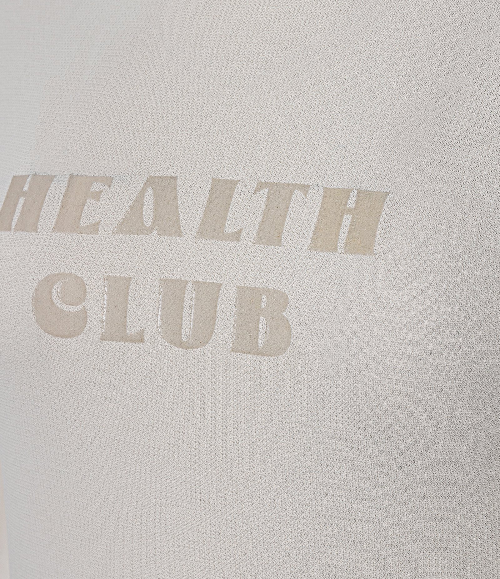 Camiseta Esportiva com Tecnologia Dry e Lettering Health Club Bege 4