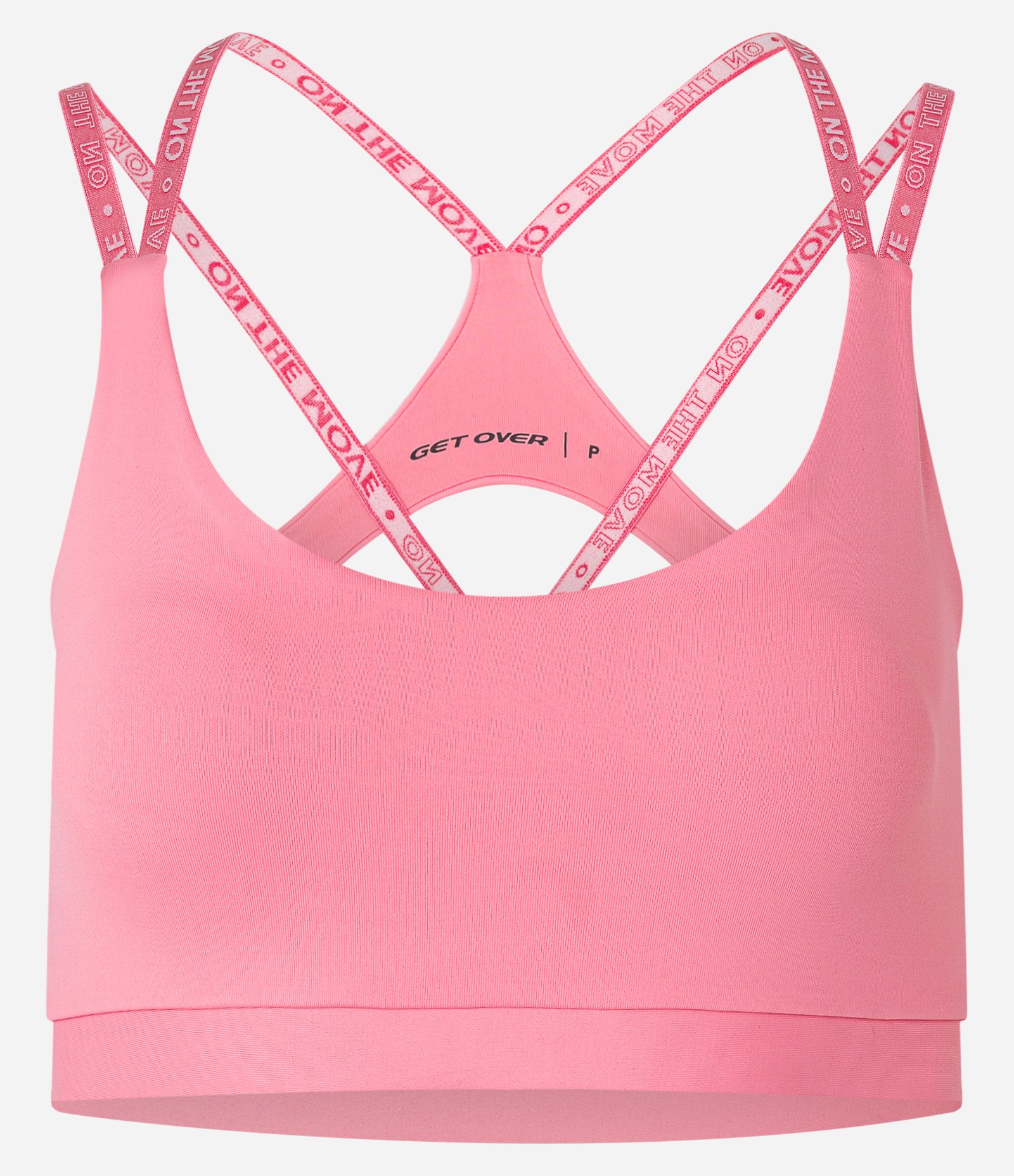 Top Bojo Esportivo em Microfibra com Tiras Elásticas Cruzadas nas Costas Rosa 4